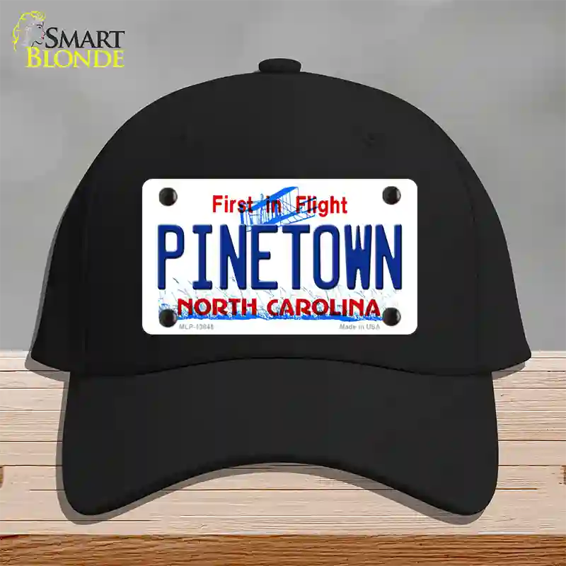 Pinetown North Carolina Novelty License Plate Hat Tag Cotton Black