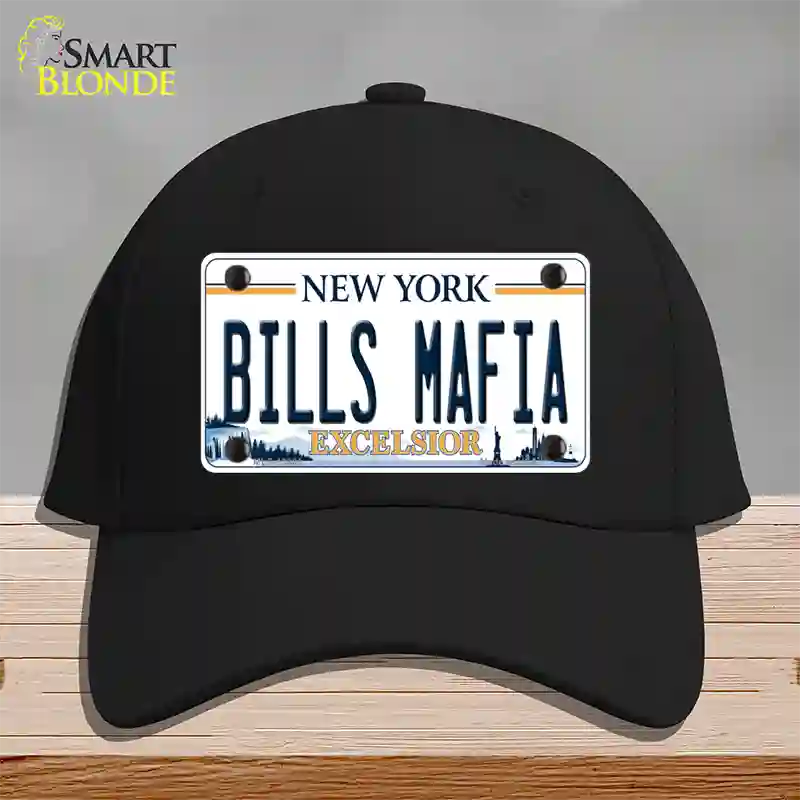 Bills Mafia NY Excelsior Novelty License Plate Hat Tag Cotton Black