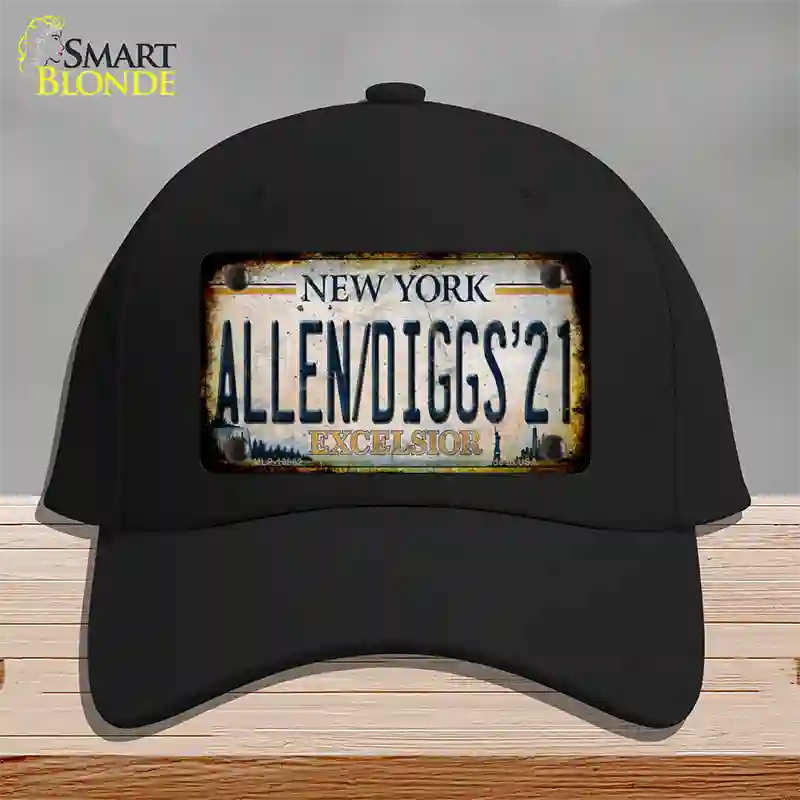 Allen Diggs 21 NY Excelsior Rusty Novelty License Plate Hat Tag Cotton Black
