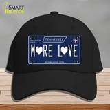 More Love Hearts Tennessee Blue Novelty License Plate Hat Tag Cotton Black