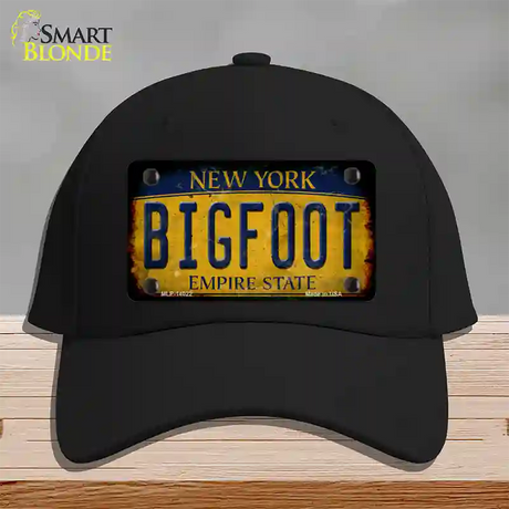 Bigfoot New York Novelty License Plate Hat Tag Cotton / Black