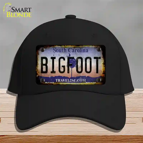 Bigfoot South Carolina Novelty License Plate Hat Tag Cotton / Black