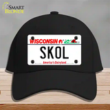 Skol Wisconsin Novelty License Plate Hat Cotton / Black