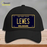 Lewes Delaware Novelty License Plate Hat Cotton / Black