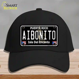 Aibonito Puerto Rico Black Novelty License Plate Hat Cotton / Black