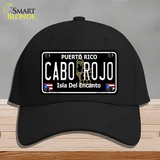 Cabo Rojo Puerto Rico Black Novelty License Plate Hat Cotton / Black
