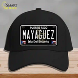 Mayaguez Puerto Rico Black Novelty License Plate Hat Cotton / Black