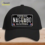 Naguabo Puerto Rico Black Novelty License Plate Hat Cotton / Black