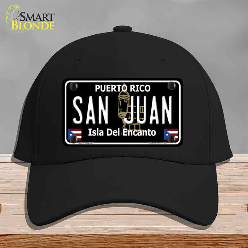 San Juan Puerto Rico Black Novelty License Plate Hat HAT-MLP-14297