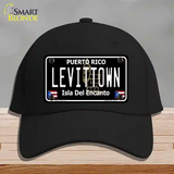 Levittown Puerto Rico Black Novelty License Plate Hat Cotton / Black