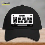 Alaska POW MIA Some Gave All Novelty License Plate Hat Cotton / Black