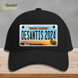 Desantis 2024 North Dakota Novelty License Plate Hat Cotton / Black