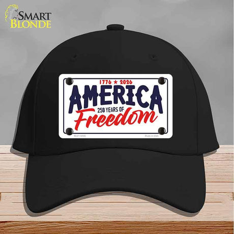 America 250 Years Novelty License Plate Hat HAT-MLP-14546 Cotton Black