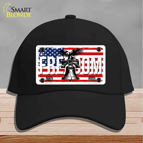 Freedom Liberty Bell Novelty License Plate Hat HAT-MLP-14547 Cotton Black