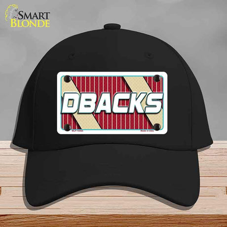 DBACKS Graphic Novelty License Plate Hat HAT-MLP-14565 Cotton Black