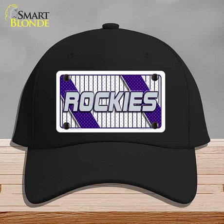 ROCKIES Graphic Novelty License Plate Hat HAT-MLP-14573 Cotton Black