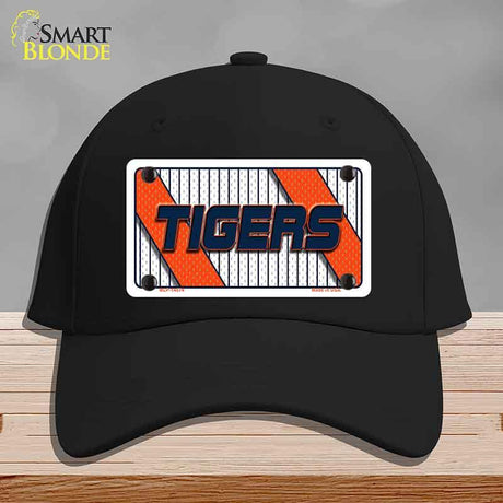 TIGERS Graphic Novelty License Plate Hat HAT-MLP-14574 Cotton Black