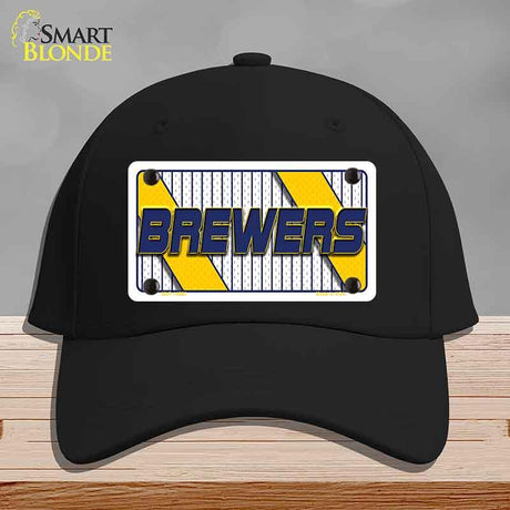BREWERS Graphic Novelty License Plate Hat HAT-MLP-14580 Cotton Black