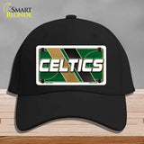 Black cap with Celtics logo on a gray background
