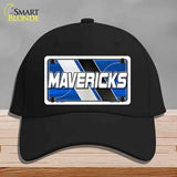 Black cap with a 'MAVERICKS' license plate design on a gray background