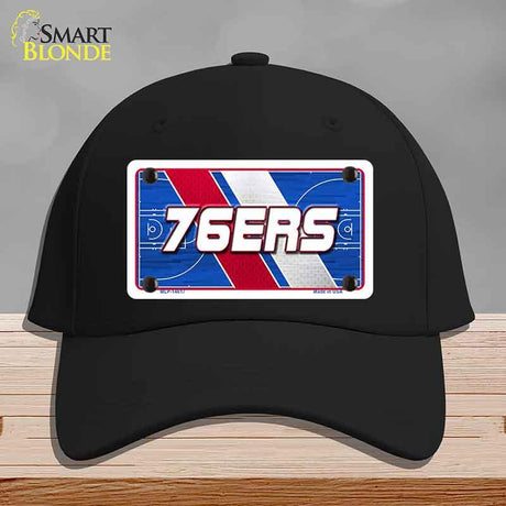 76ERS Graphic Novelty License Plate Hat HAT-MLP-14617 Cotton Black
