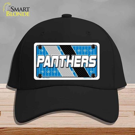 PANTHERS Graphic Novelty License Plate Hat HAT-MLP-14629 Cotton Black