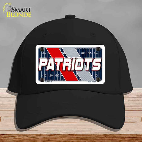 PATRIOTS Graphic Novelty License Plate Hat HAT-MLP-14646 Cotton Black