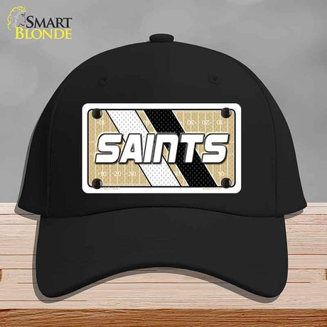 SAINTS Graphic Novelty License Plate Hat HAT-MLP-14647 Cotton Black