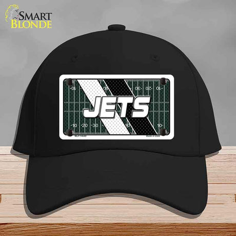 JETS Graphic Novelty License Plate Hat HAT-MLP-14649 Cotton Black