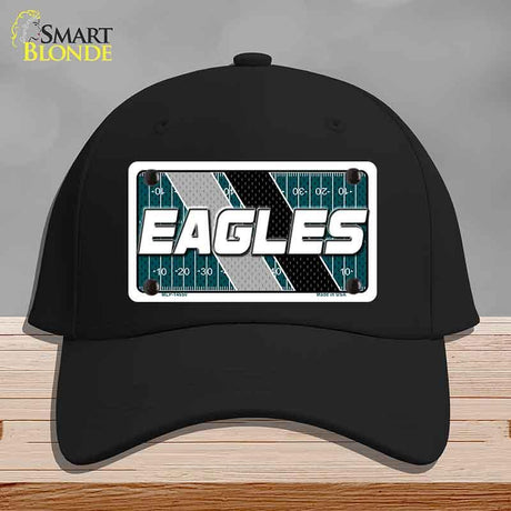EAGLES Graphic Novelty License Plate Hat HAT-MLP-14650 Cotton Black