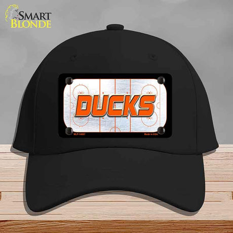 DUCKS Graphic Novelty License Plate Hat HAT-MLP-14657 Cotton Black