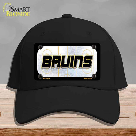 BRUINS Graphic Novelty License Plate Hat HAT-MLP-14658 Cotton Black