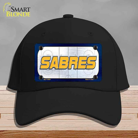 SABRES Graphic Novelty License Plate Hat HAT-MLP-14659 Cotton Black