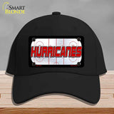 HURRICANES Graphic Novelty License Plate Hat HAT-MLP-14661 Cotton Black