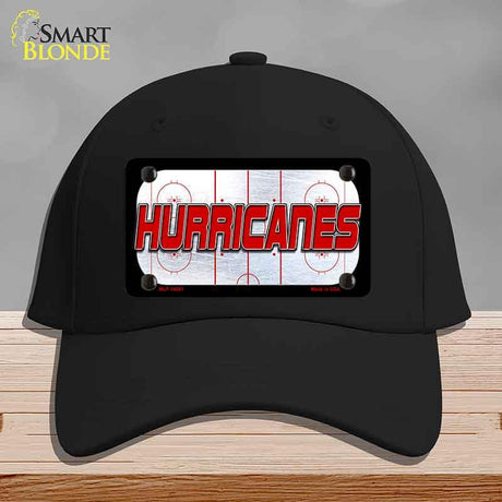 HURRICANES Graphic Novelty License Plate Hat HAT-MLP-14661 Cotton Black