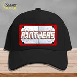 PANTHERS Graphic Novelty License Plate Hat HAT-MLP-14668 Cotton Black