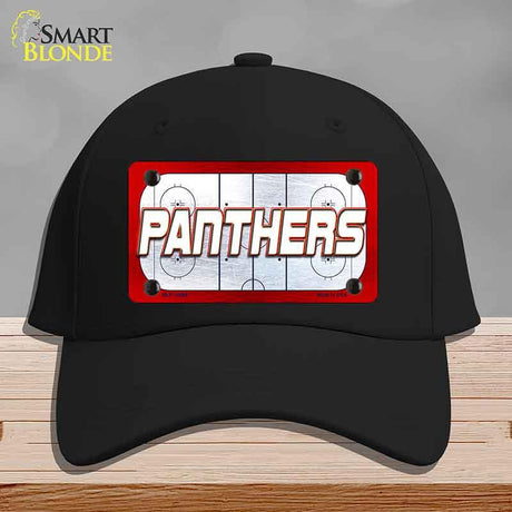 PANTHERS Graphic Novelty License Plate Hat HAT-MLP-14668 Cotton Black