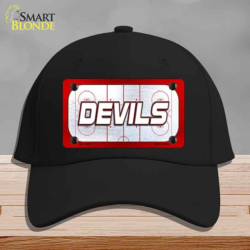 DEVILS Graphic Novelty License Plate Hat HAT-MLP-14673 Cotton Black