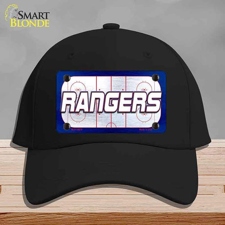 RANGERS Graphic Novelty License Plate Hat HAT-MLP-14675 Cotton Black