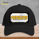 PENGUINS Graphic Novelty License Plate Hat HAT-MLP-14678 Cotton Black