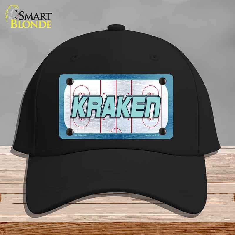 KRAKEN Graphic Novelty License Plate Hat HAT-MLP-14680 Cotton Black