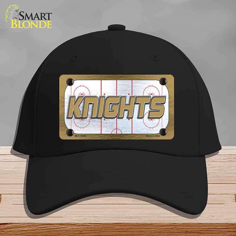 KNIGHTS Graphic Novelty License Plate Hat HAT-MLP-14686 Cotton Black