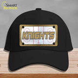 KNIGHTS Graphic Novelty License Plate Hat HAT-MLP-14686 Cotton Black