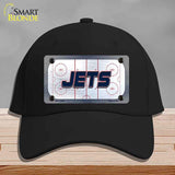 JETS Graphic Novelty License Plate Hat HAT-MLP-14688 Cotton Black
