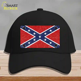 Distressed Confederate Flag Novelty License Plate Hat Cotton / Black