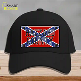 Hazard County Confederate Flag Novelty License Plate Hat Cotton / Black