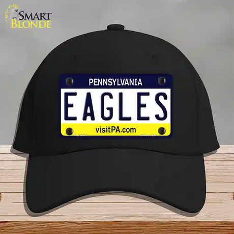 Eagles Pennsylvania State Novelty License Plate Hat Cotton / Black