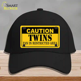 Caution Twins Fan Novelty License Plate Hat Cotton / Black