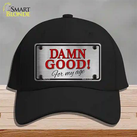 Damn Good Novelty License Plate Hat Cotton / Black