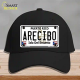 Arecibo Puerto Rico Novelty License Plate Hat Cotton / Black